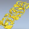 Вертикальный орнамент "Листовой завиток" - stl для ЧПУ