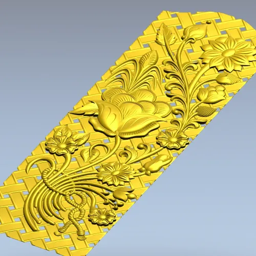 Floral Lattice CNC Panel STL