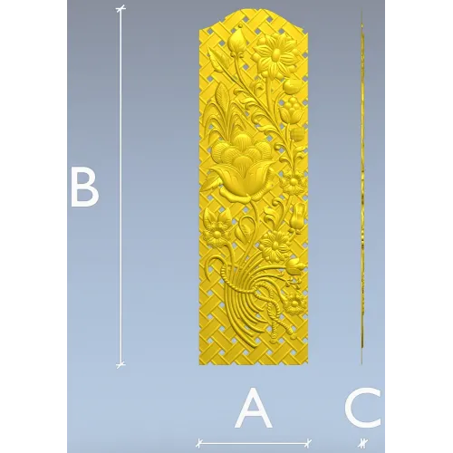 Floral Lattice CNC Panel STL