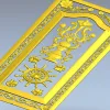 Дверная панель с вазой и штурвалом - 3D модель STL для ЧПУ