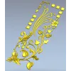 Вертикальная декоративная накладка "Винтажная лиана" - STL для ЧПУ