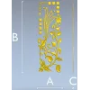 Вертикальная декоративная накладка "Винтажная лиана" - STL для ЧПУ