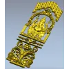 Ganesha Shrine Door Panel STL for CNC