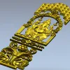 Ganesha Shrine Door Panel STL for CNC