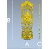 Ganesha Shrine Door Panel STL for CNC