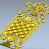 Декоративная дверная панель в стиле классик - 3D модель STL для ЧПУ