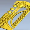 Декоративная дверная панель "Орфей" - 3D модель в формате STL для ЧПУ