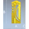 Декоративная дверная панель "Орфей" - 3D модель в формате STL для ЧПУ