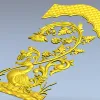 STL панель "Виноградная утка" - 3D модель для ЧПУ