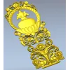 Декоративная накладка "Ваза и лебеди" - 3D модель STL для ЧПУ