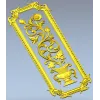 Декоративная вертикальная панель с вазоном - STL модель для ЧПУ