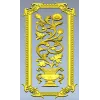 Декоративная вертикальная панель с вазоном - STL модель для ЧПУ