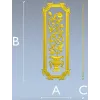 Декоративная вертикальная панель с вазоном - STL модель для ЧПУ