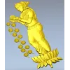 3D модель "Лотосная нимфа" - декор для ЧПУ (STL)