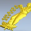 3D модель "Лотосная нимфа" - декор для ЧПУ (STL)