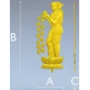 3D модель "Лотосная нимфа" - декор для ЧПУ (STL)