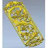 Декоративная панель вензелей с виноградной темой - 3D модель STL для ЧПУ