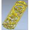 Декоративная панель вензелей с виноградной темой - 3D модель STL для ЧПУ