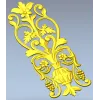 Вертикальная декоративная накладка "Виноградный вазон" - STL модель для ЧПУ