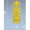 Вертикальная декоративная накладка "Виноградный вазон" - STL модель для ЧПУ