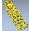 Baroque Vertical Applique STL 3D Model for CNC