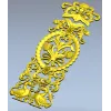 Baroque Vertical Applique STL 3D Model for CNC