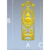 Вертикальная декоративная панель "Священный калаша" - STL модель для ЧПУ