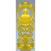 Декоративная накладка "Лотосная ваза и лебеди" - STL для ЧПУ