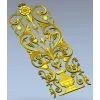 Ваза с вьющейся лозой - вертикальная декоративная панель STL