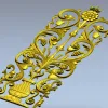 Ваза с вьющейся лозой - вертикальная декоративная панель STL