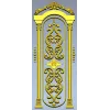Декоративная арочная панель STL для ЧПУ - классический орнамент