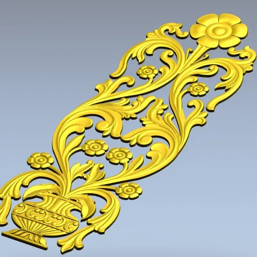 Вазон Барокко - декоративная 3D модель STL для ЧПУ