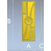 Декоративная дверная панель с розеттой - STL модель для ЧПУ