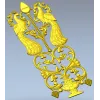 Peacock Ornamental Panel STL for CNC Milling