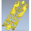 Peacock Ornamental Panel STL for CNC Milling