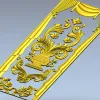 Дверная панель с вазоном - 3D модель STL для ЧПУ