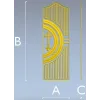 Heritage Cross Door Panel - STL 3D model for CNC