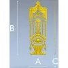 Декоративная дверная накладка в стиле барокко - STL 3D модель