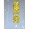 Арочный киот с Ганешей - 3D модель STL для ЧПУ