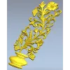Vine Vase Vertical Relief STL for CNC