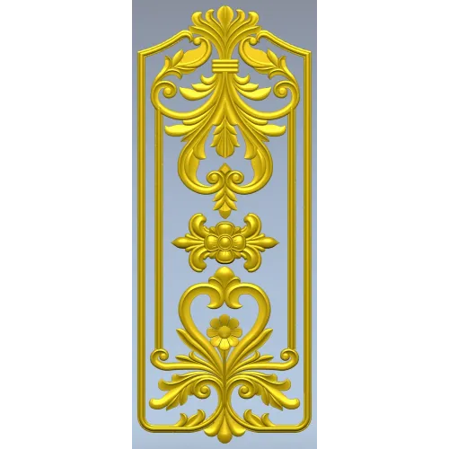 Версаль - резная вертикальная накладка STL для ЧПУ
