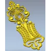 Декоративная дверная накладка - 3D модель STL для ЧПУ