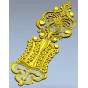 Декоративная дверная накладка - 3D модель STL для ЧПУ