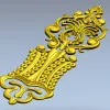 Декоративная дверная накладка - 3D модель STL для ЧПУ