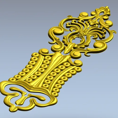 Декоративная дверная накладка - 3D модель STL для ЧПУ