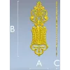 Декоративная дверная накладка - 3D модель STL для ЧПУ
