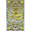 Вертикальная декоративная панель с овальным медальоном - STL для ЧПУ