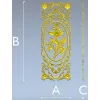 Вертикальная декоративная панель с овальным медальоном - STL для ЧПУ