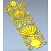 Рельефная декоративная панель "Вазон Ренессанс" - STL для ЧПУ