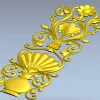 Рельефная декоративная панель "Вазон Ренессанс" - STL для ЧПУ